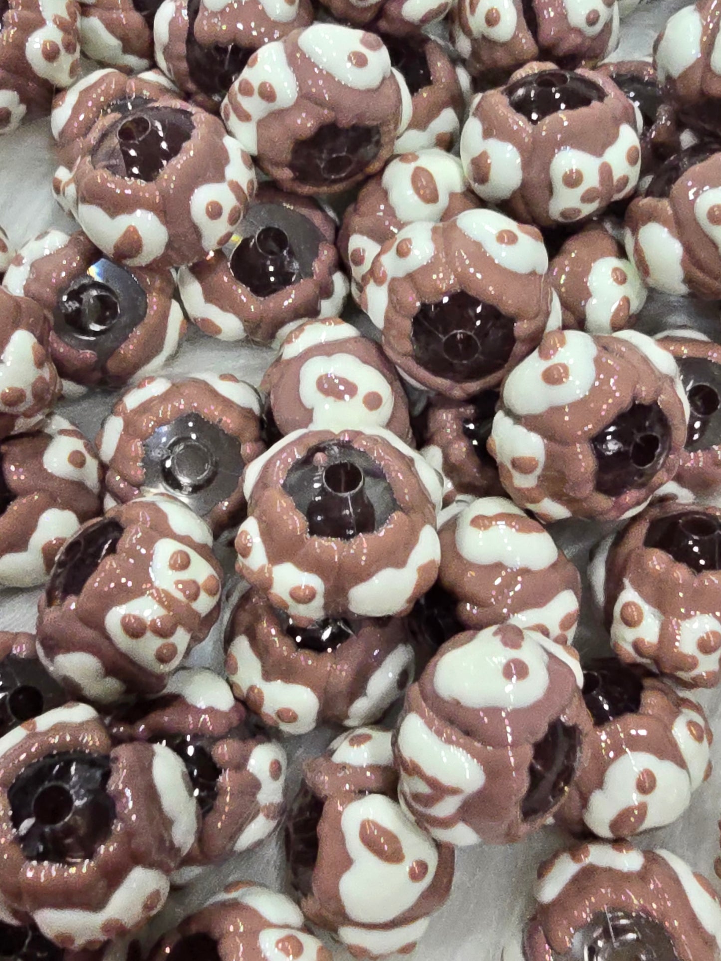 Brown 16mm Acrylic AB beads