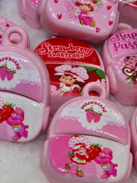 Strawberry shortcake backpack- 3D charms