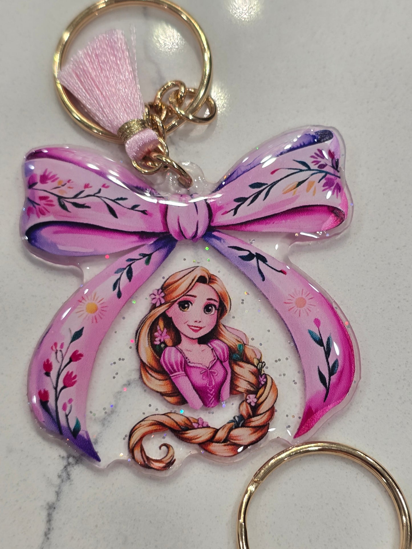 Rapunzel- Acrylic laser cut keychain