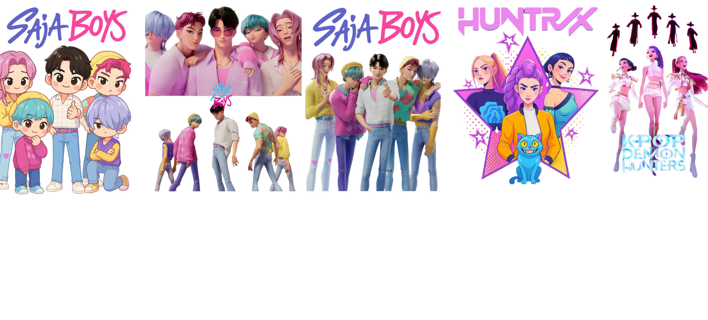 Saja boys and hentrix Hand sanitizer decals