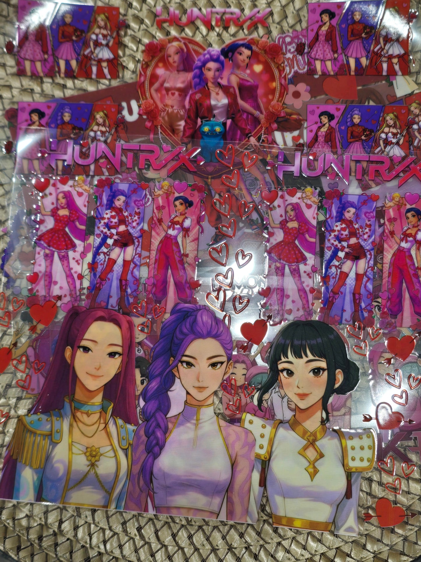 Kpop Demon Hunter Valentines Huntrix design -UV DTF Wrap 16oz Bundle mix 10pcs