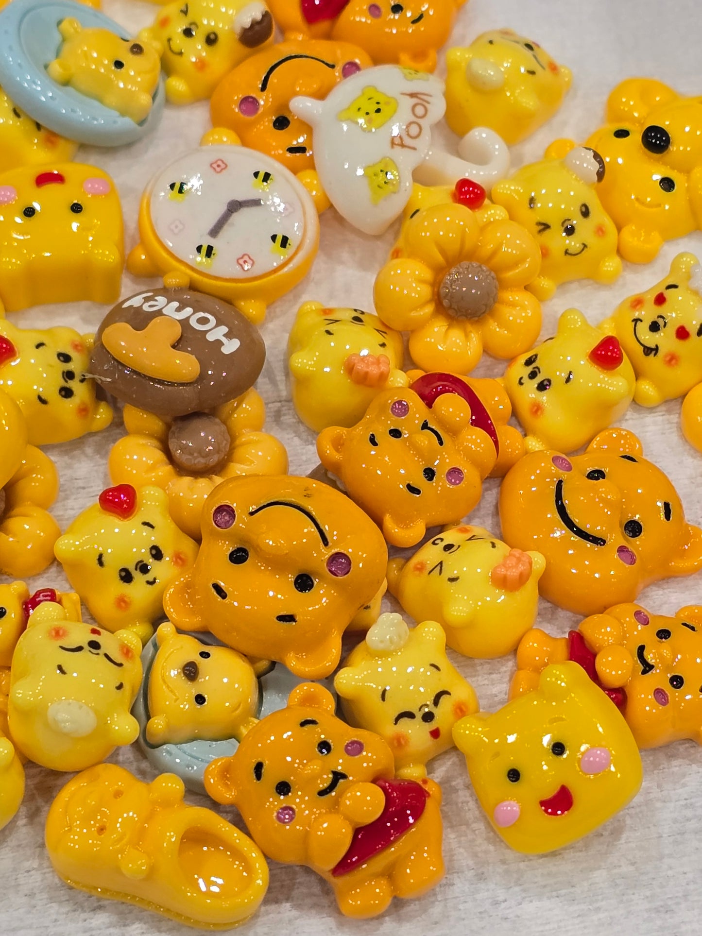 Pooh bear Acrylic mix charms