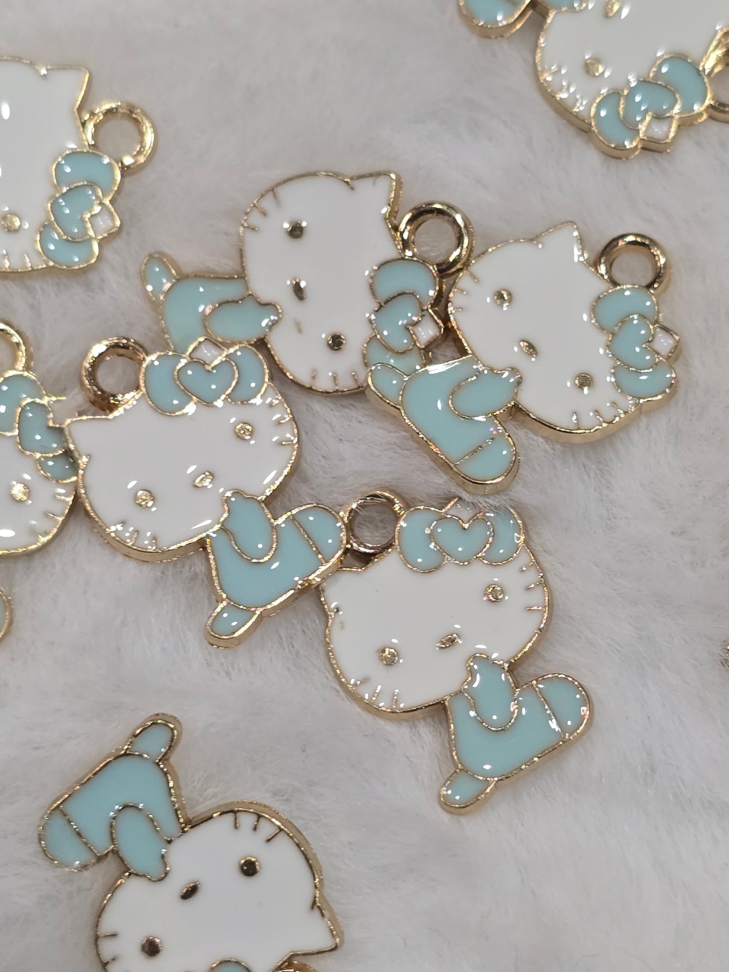 HK light green- Metal pendant charms