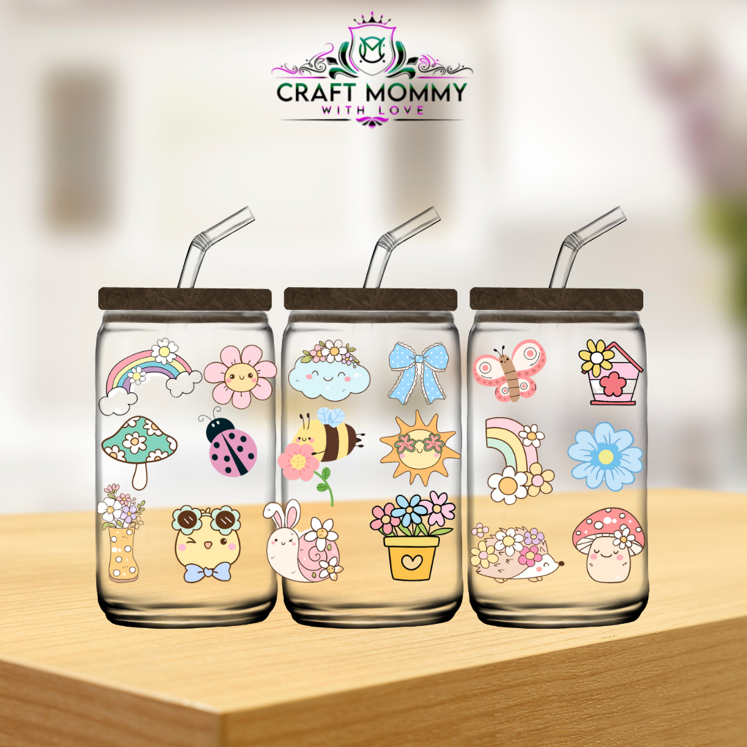 Summer kawaii - UV DTF Stickers