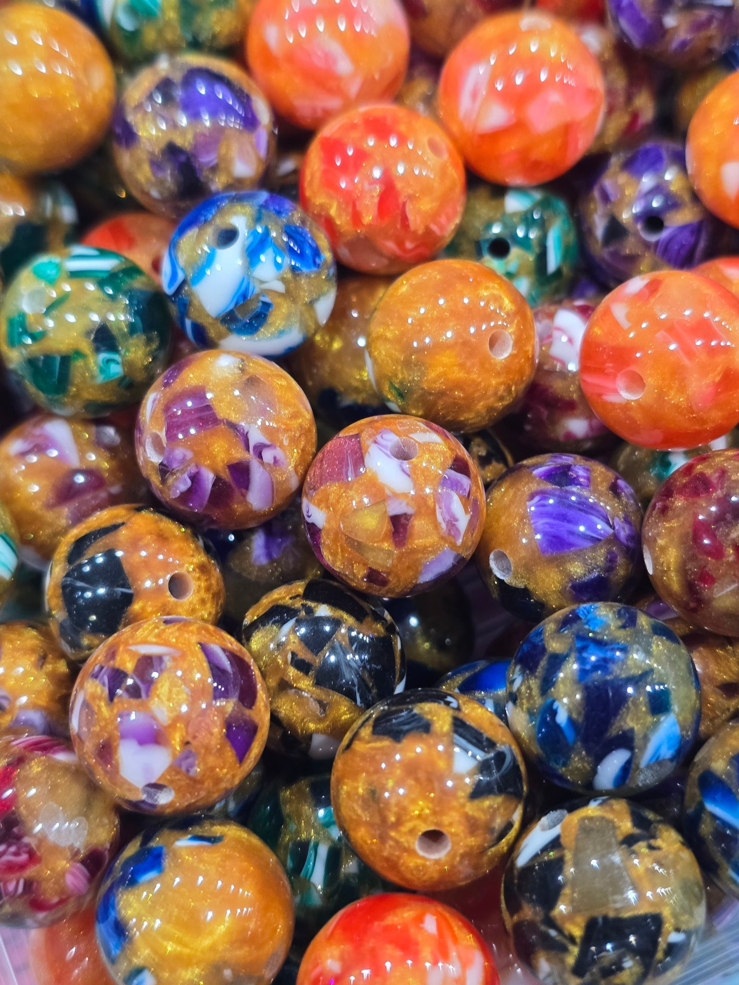 Super shinny milky way AB beads 16mm