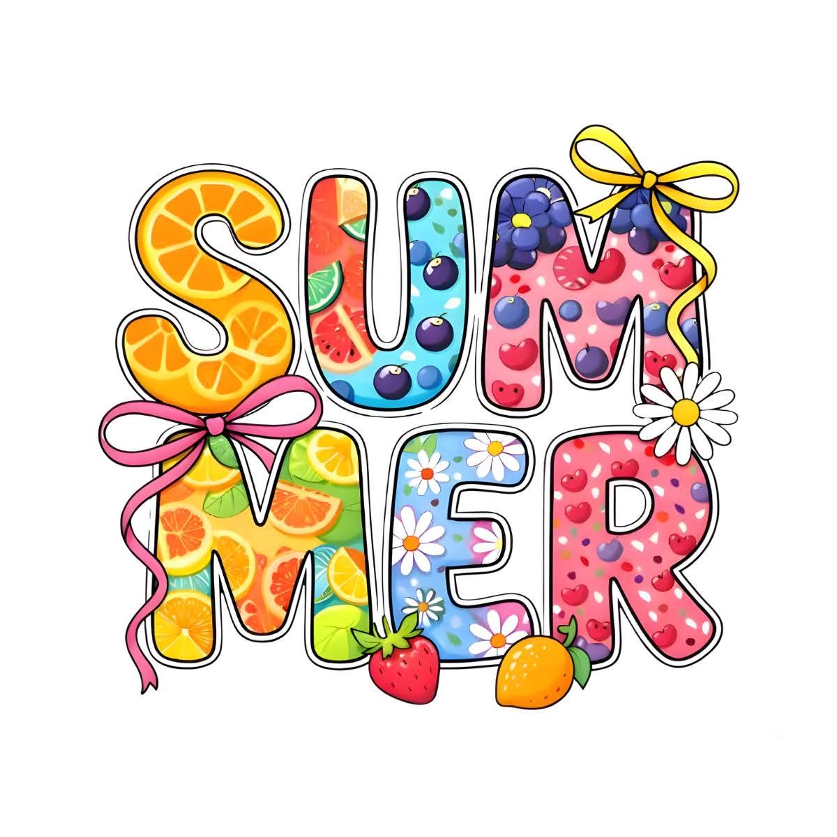 Summer vibes collection -DTF TRANSFER Prints 10 x 10 inches