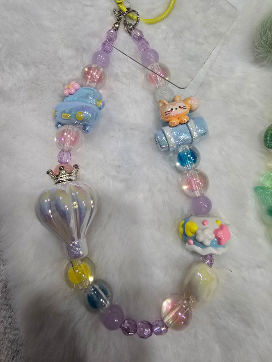 Kawaii Travel and StarBucks green- Phone Chain bundle 2pcs