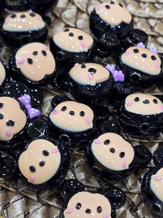 3D Purple bow - 5pcs/pack