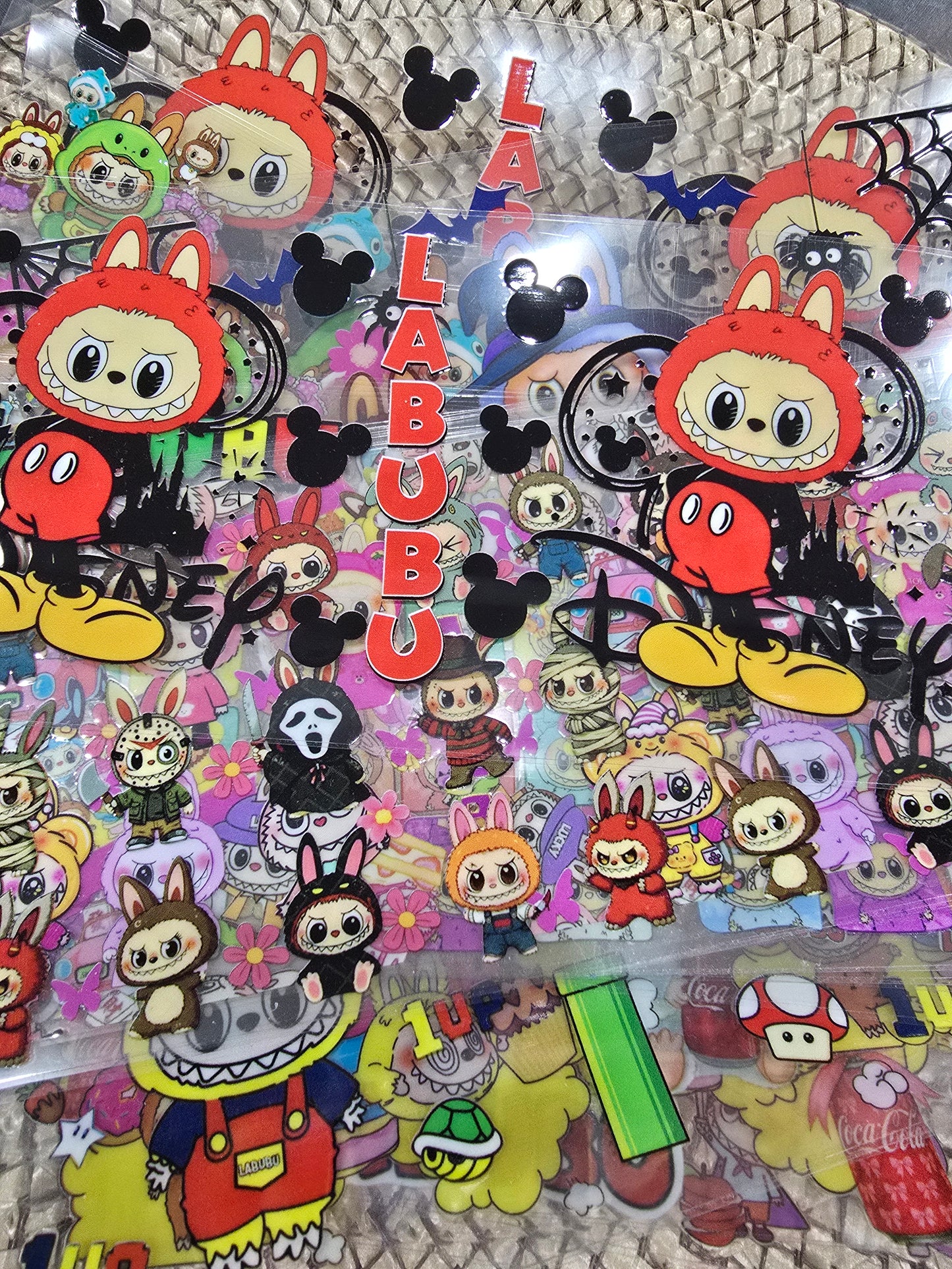 Labubu Monster Design-UV DTF Wrap 16oz Bundle mix 10pcs