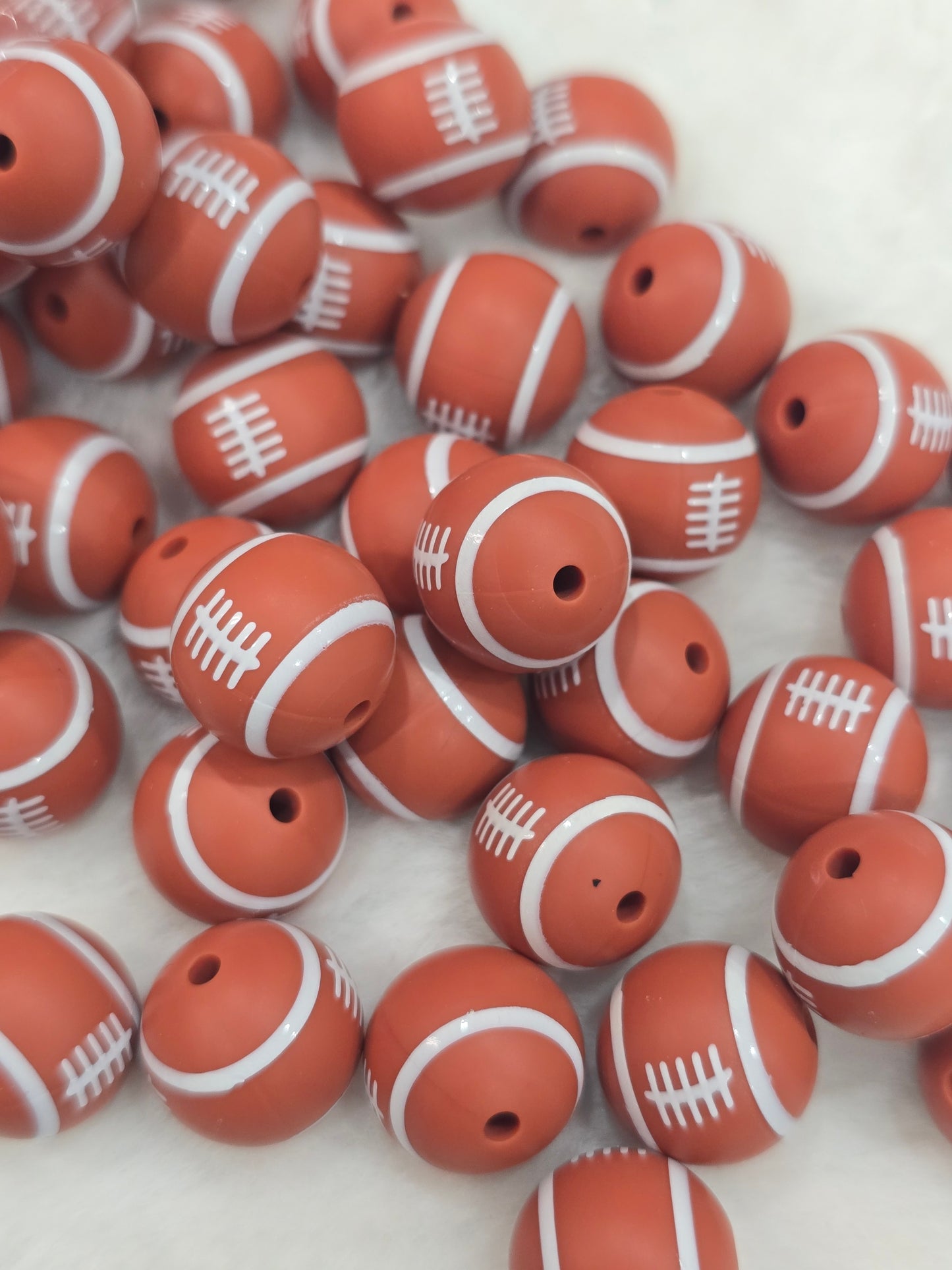 15mm silicon beads foot ball