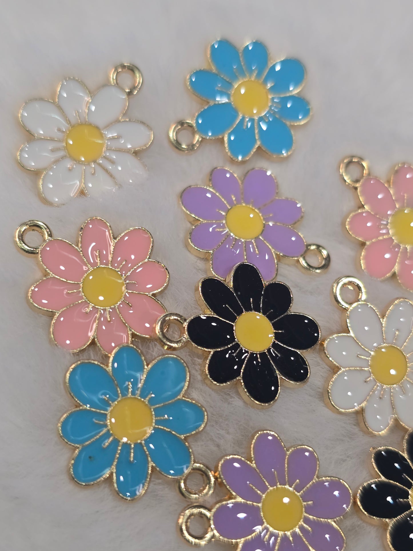 Floral -Metal Charm Pendant