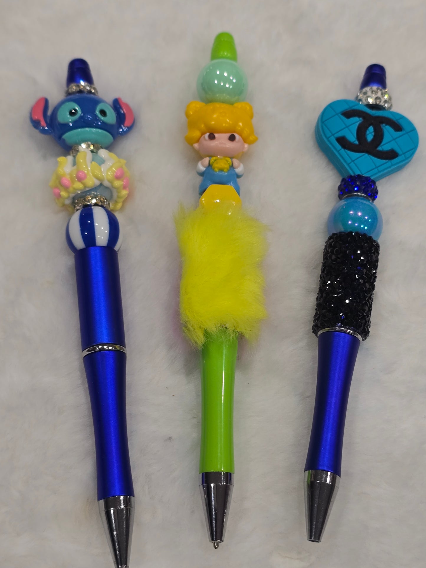 Beadable pen 3pcs mix bundle-Dimoo, Blue Alien and CC blue