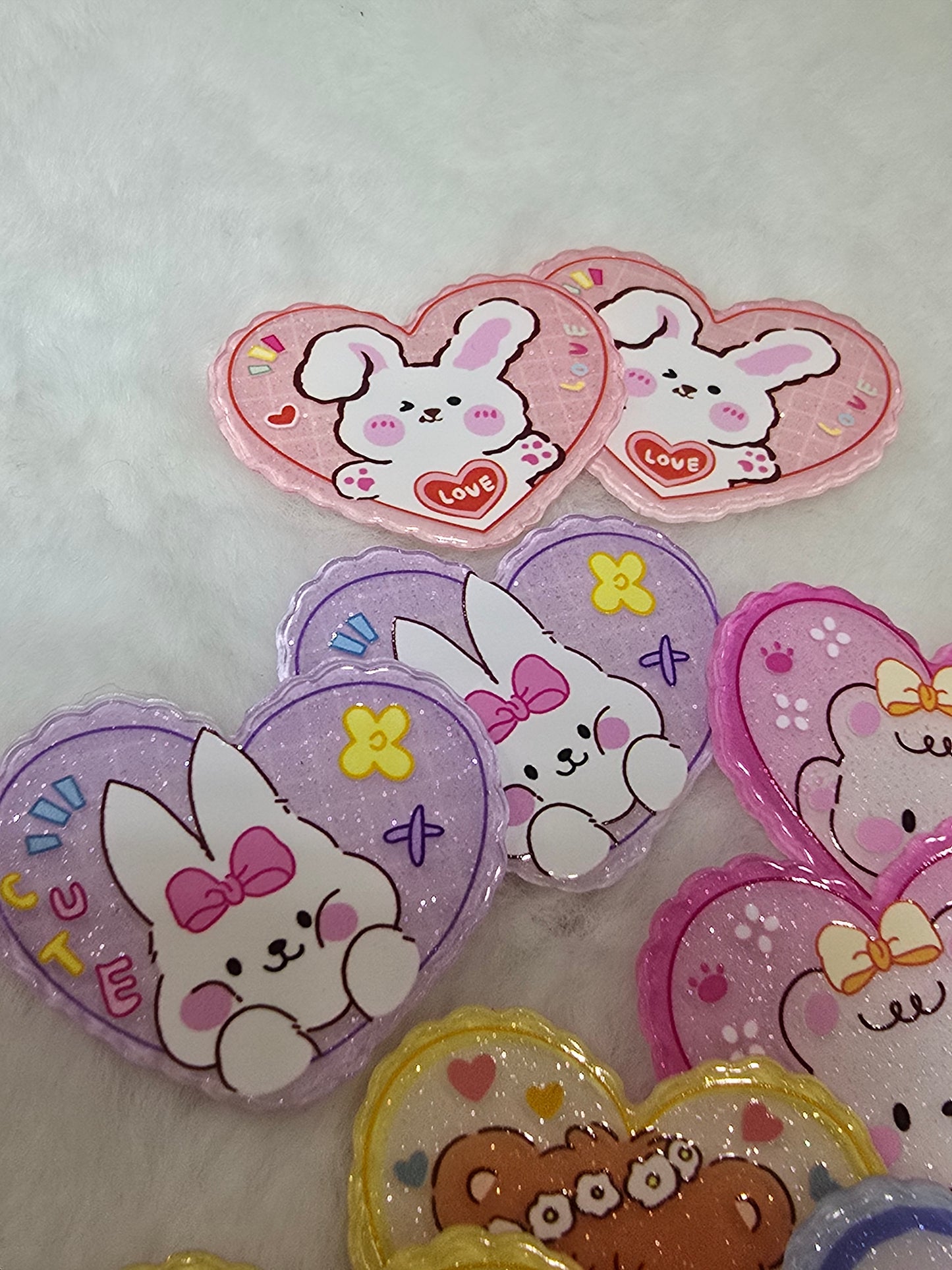 Laser Acrylics- Heart Cutesy Bear