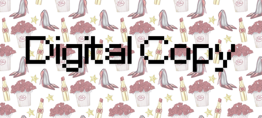 Popcorn red designer - Digital Transparent PNG File