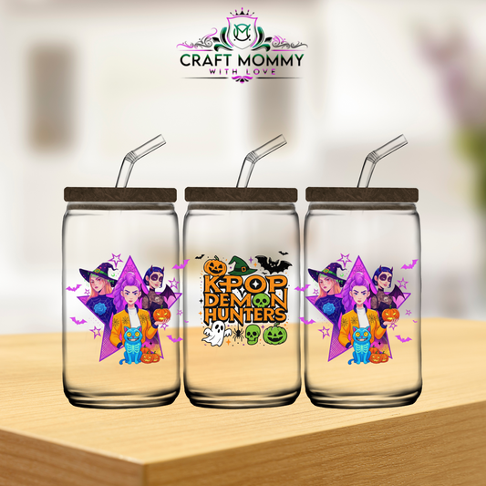 Huntrix halloween decals 003- UV DTF wrap