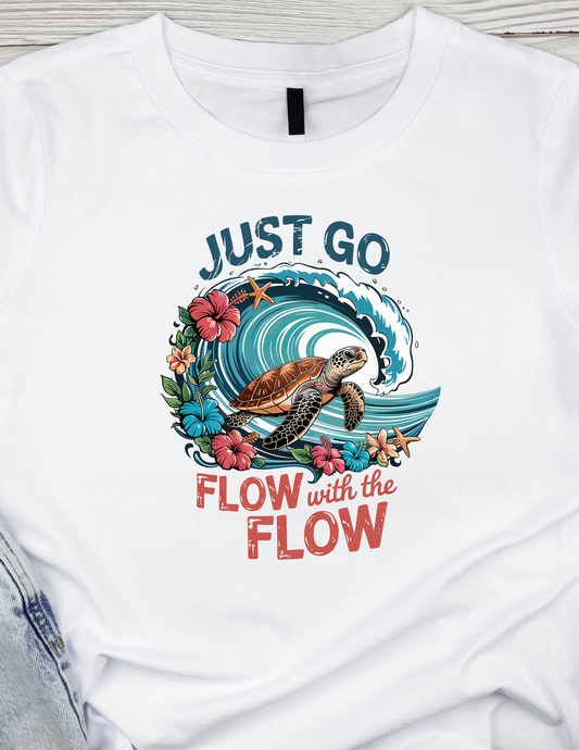 Let's go Flow with the flow -DTF TRANSFER Prints  10 x 10 inches