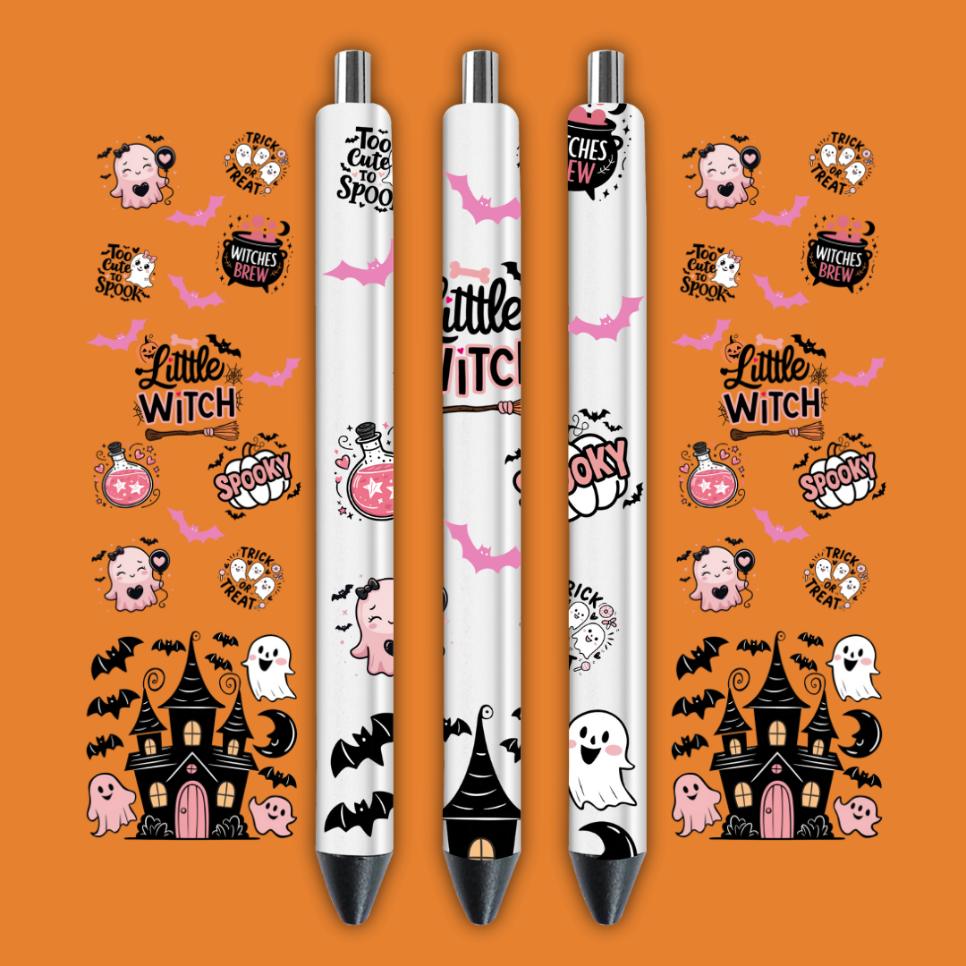 Halloween Pen wrap 4 pcs in 1 sheet