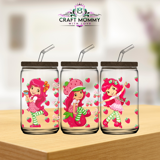 Dance Strawberry Shortcake - UV DTF wrap 16oz