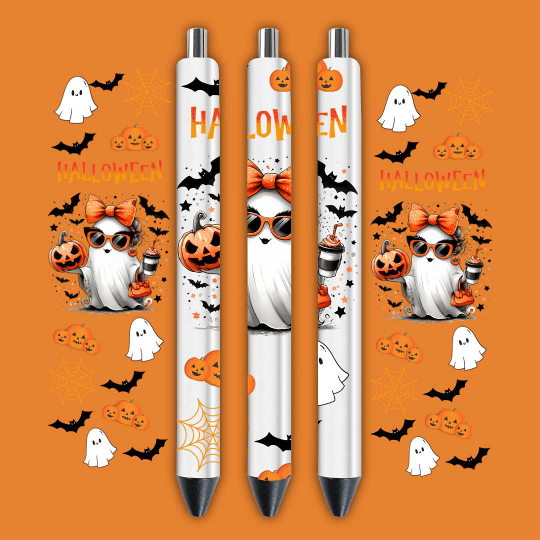 Halloween Pen wrap 4 pcs in 1 sheet