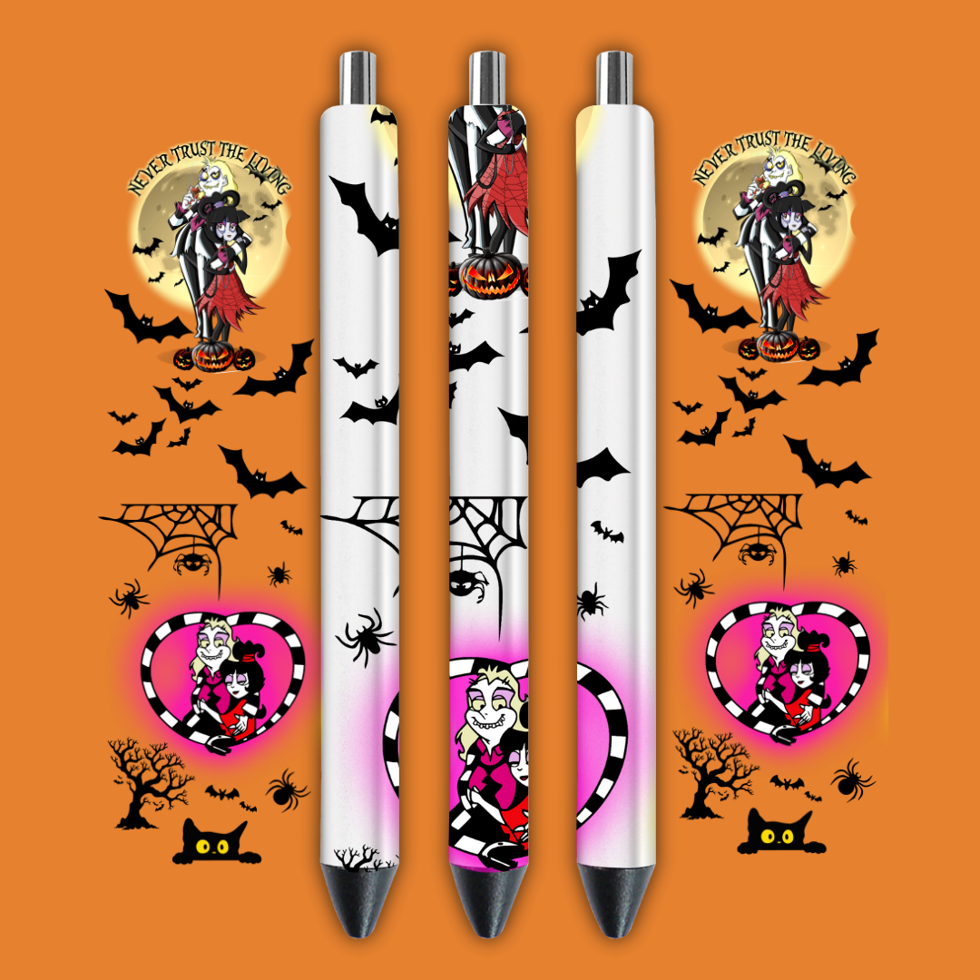 Halloween Pen wrap 4 pcs in 1 sheet