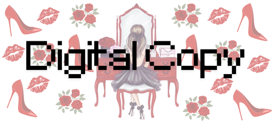 Red girl- Digital Transparent PNG File