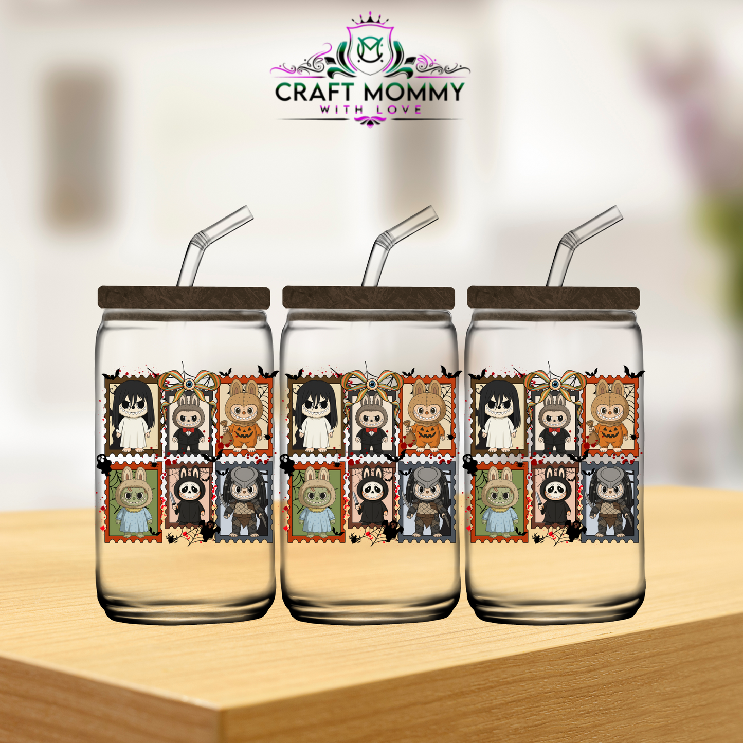 Labubu Halloween Style 010  - UV DTF wrap