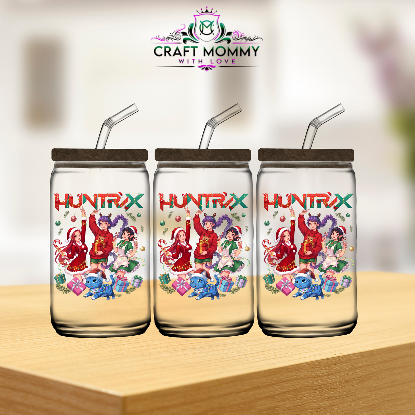 Kpop Demon Hunter Christmas Collection 16oz -UV DTF Wrap