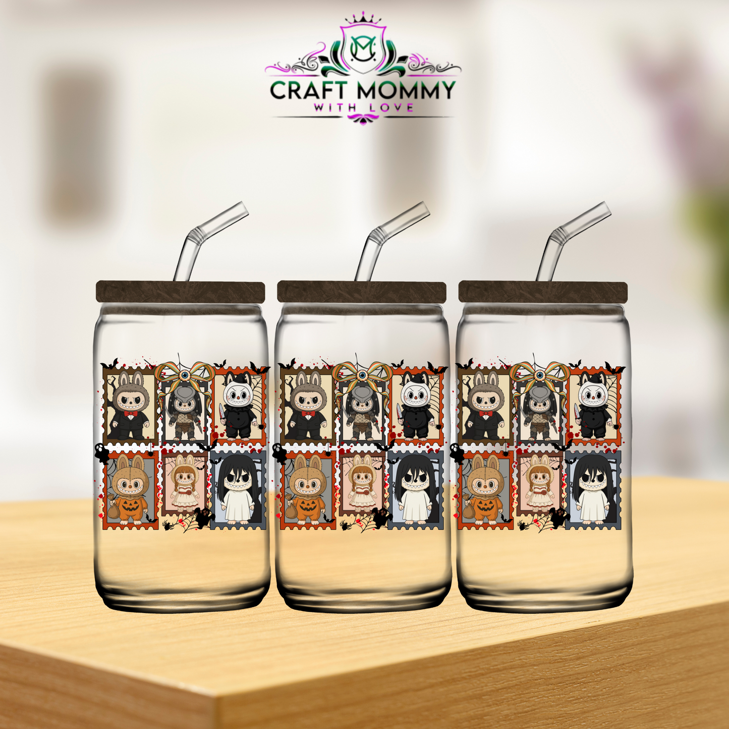 Labubu Halloween Style 008  - UV DTF wrap