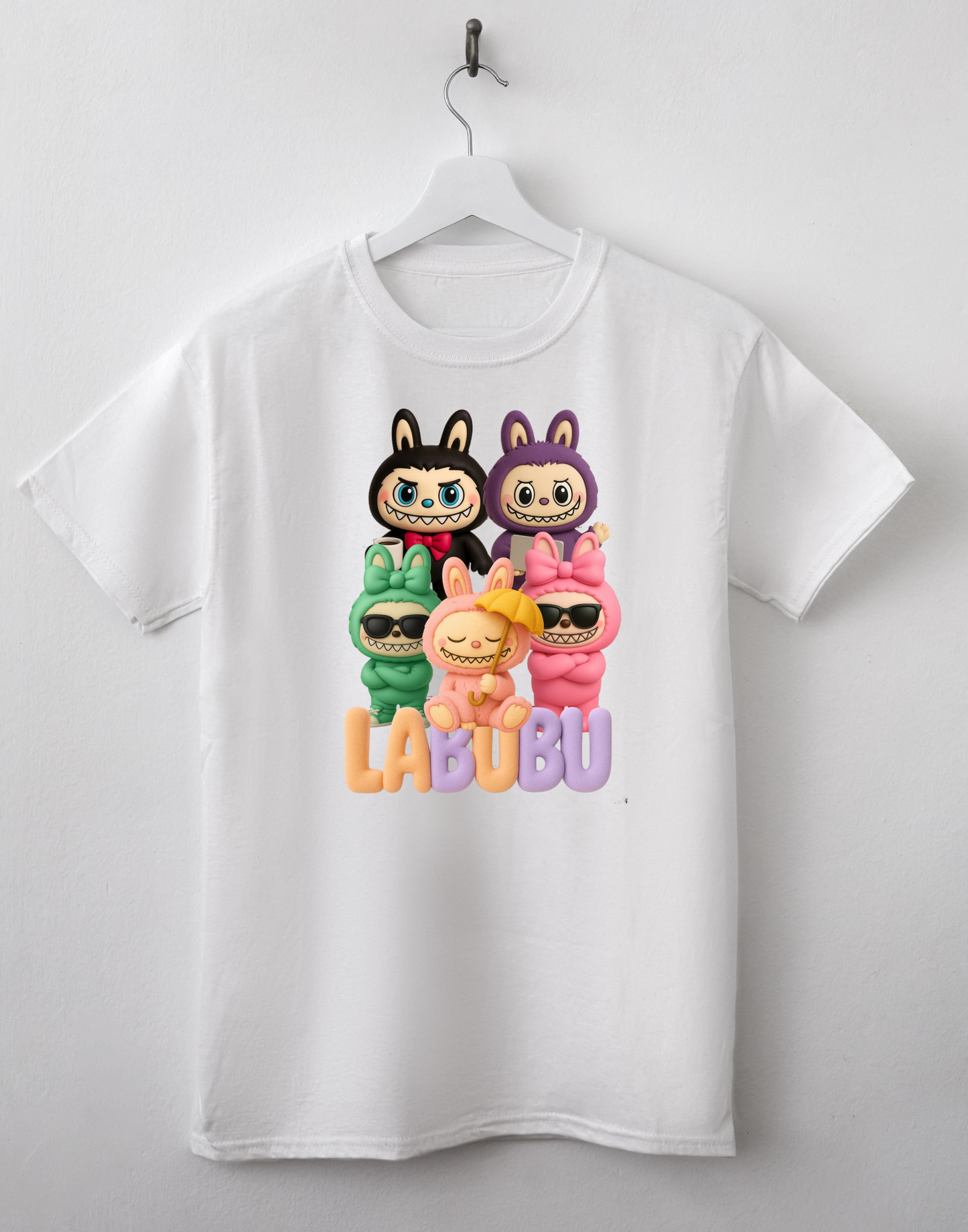 LaBubu colorful umbrella -  DTF TRANSFER Prints