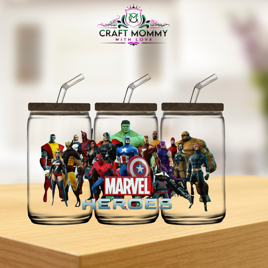 Marvel heroes- UV DTF wrap