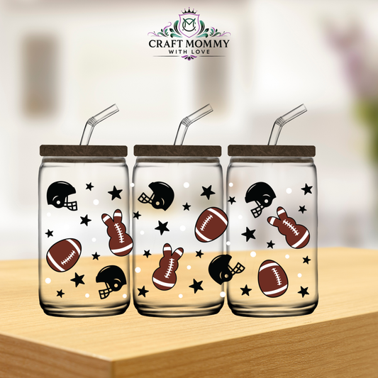 Football sports - UV DTF wrap 16oz