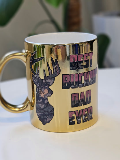 Gold Mug Best Buckin' Dad Ever