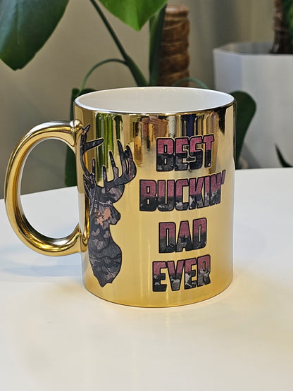 Gold Mug Best Buckin' Dad Ever