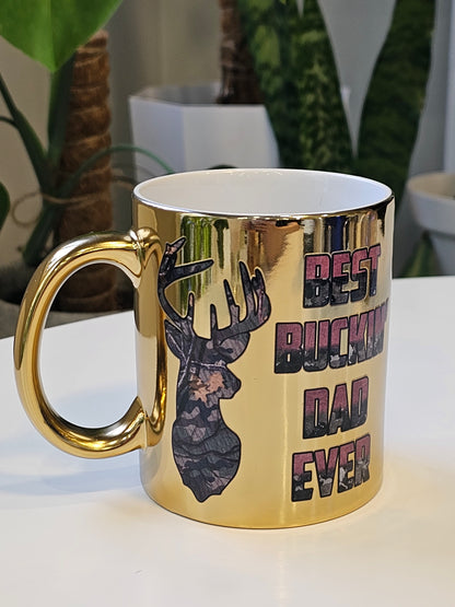 Gold Mug Best Buckin' Dad Ever