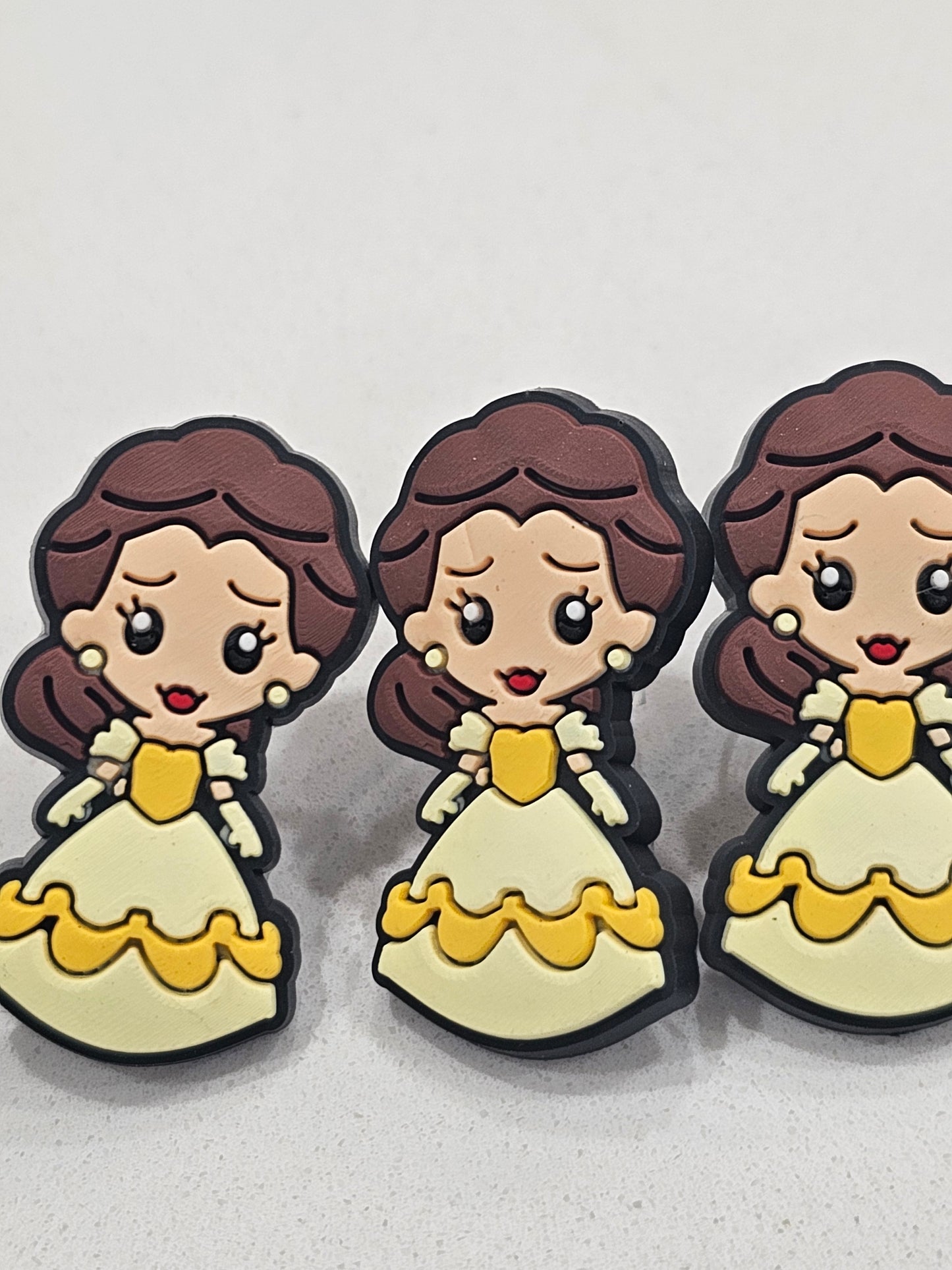 Princess Belle Straw/pencil or pen charms