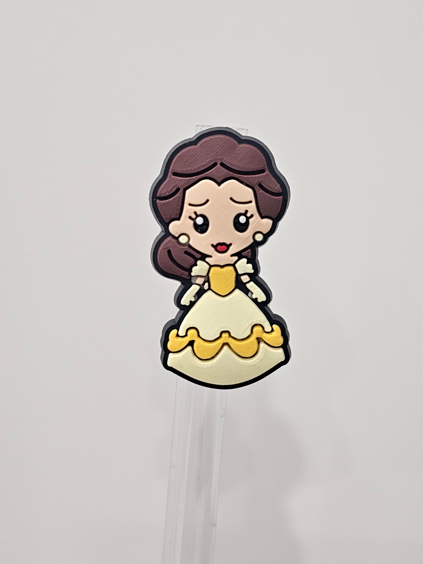 Princess Belle Straw/pencil or pen charms