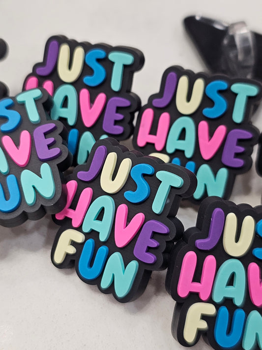 Just have fun Straw/pencil or pen charms