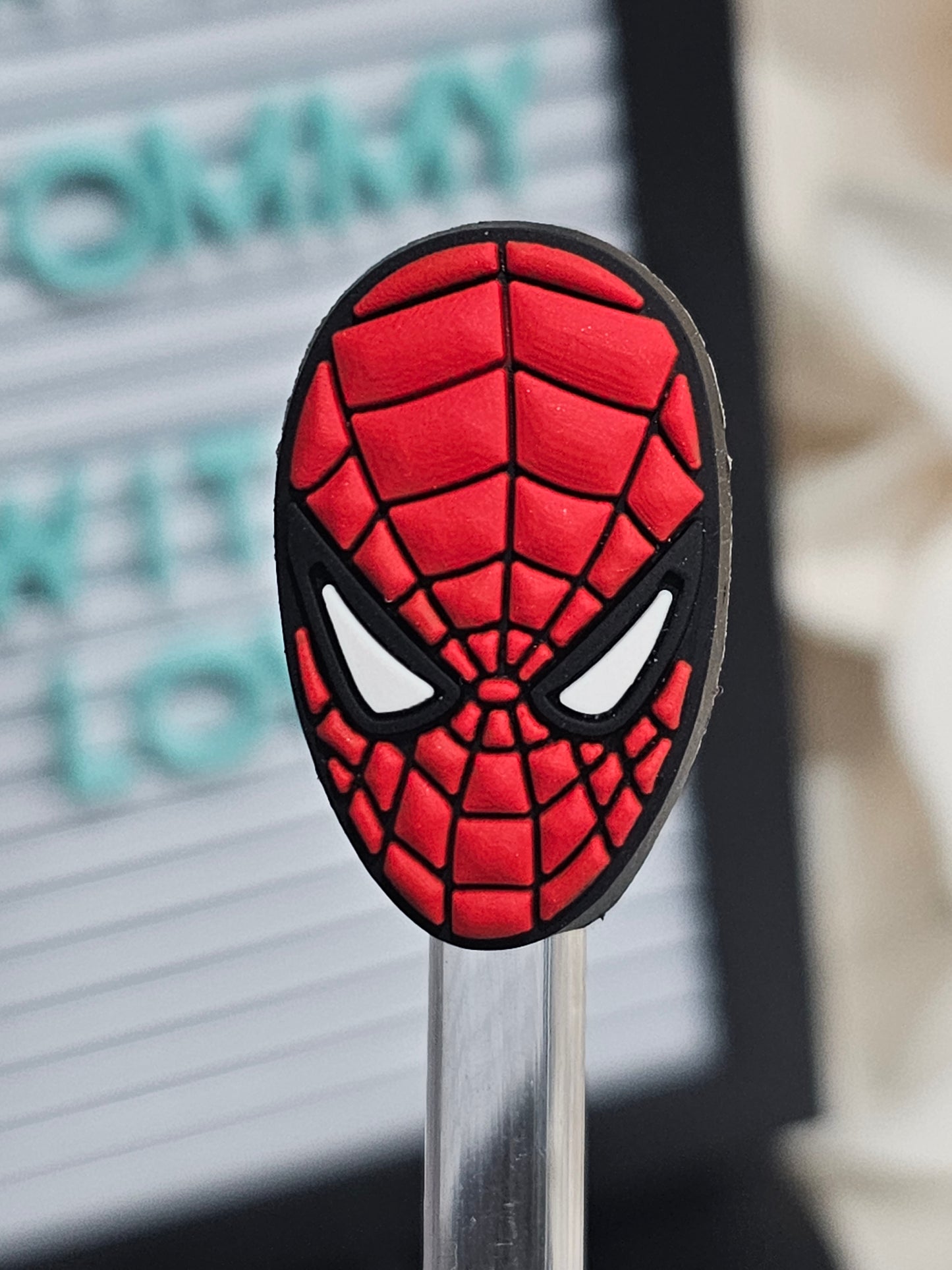 Spider Man Straw/pencil or pen charms