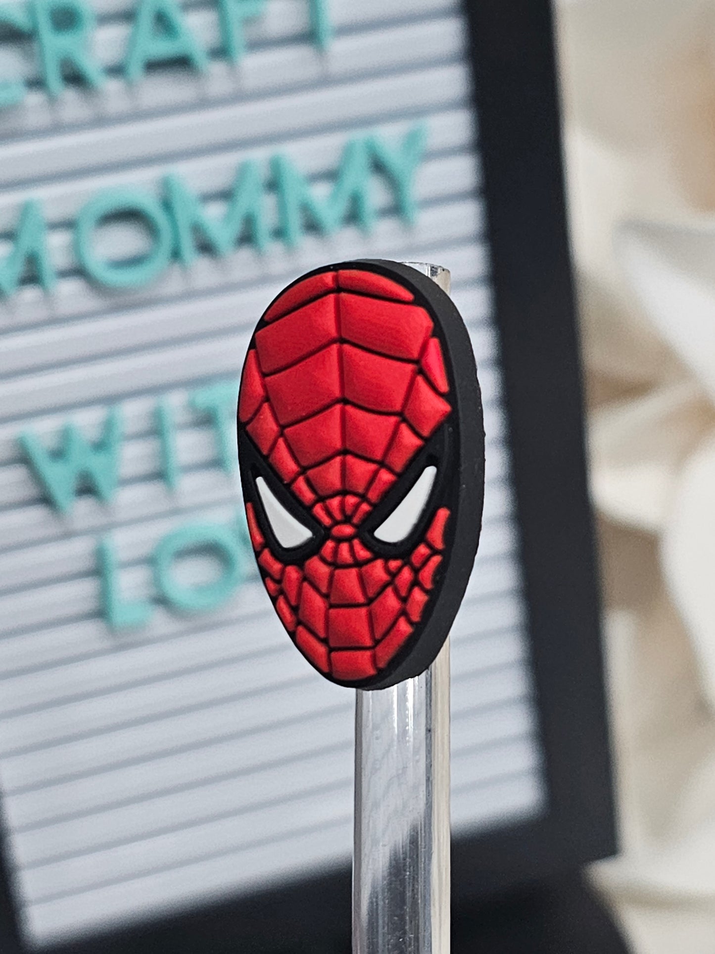 Spider Man Straw/pencil or pen charms