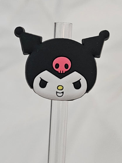 Kuromi Sanrio Straw/pencil or pen charms