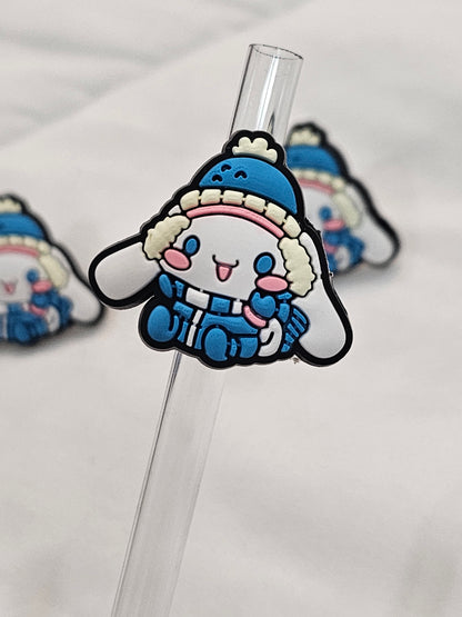 Cinnamonroll blue coat Straw/pencil or pen charms