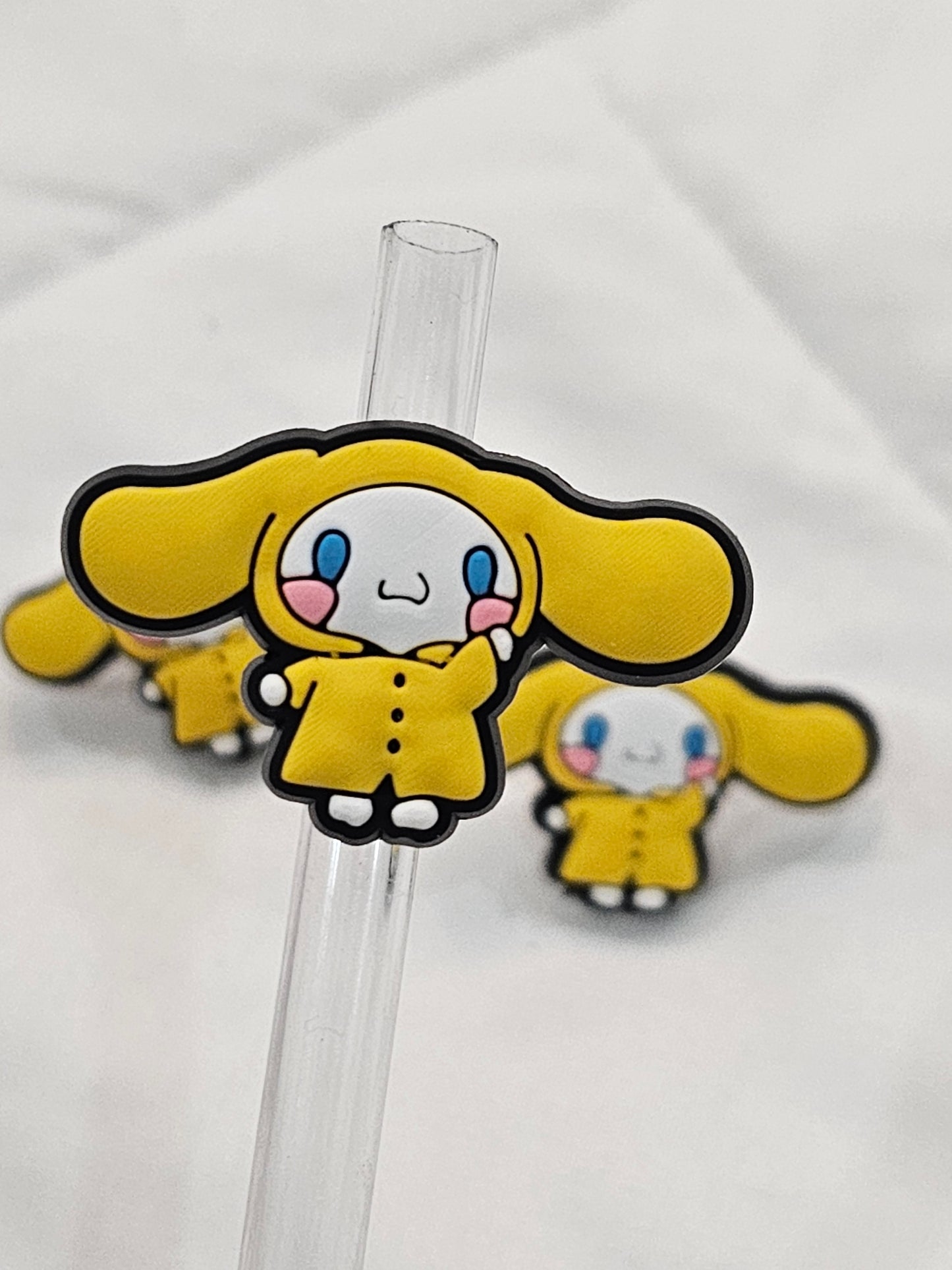 Cinnamonroll yellow coat Straw/pencil or pen charms