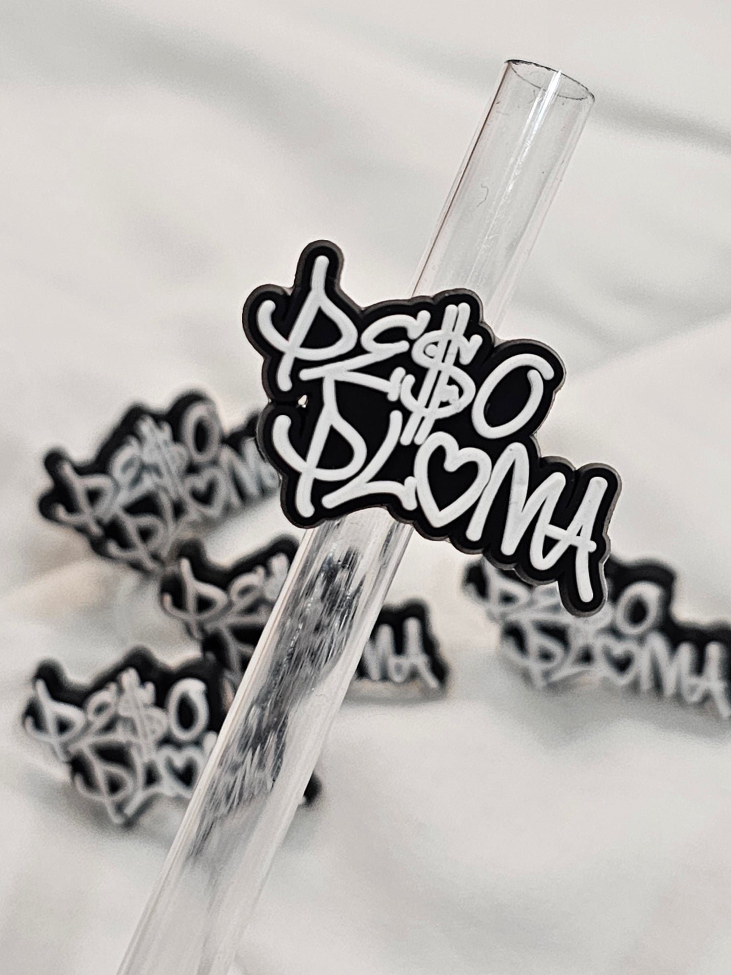 Peso Ploma Straw/pencil or pen charms