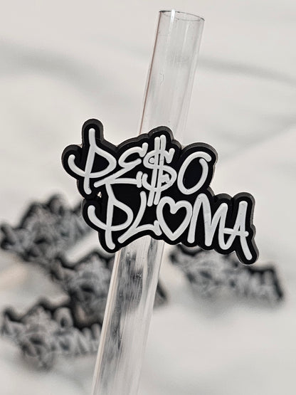 Peso Ploma Straw/pencil or pen charms