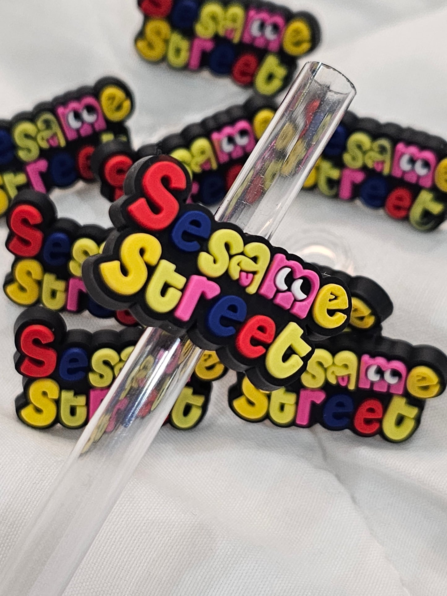 Sesame Street Straw/pencil or pen charms