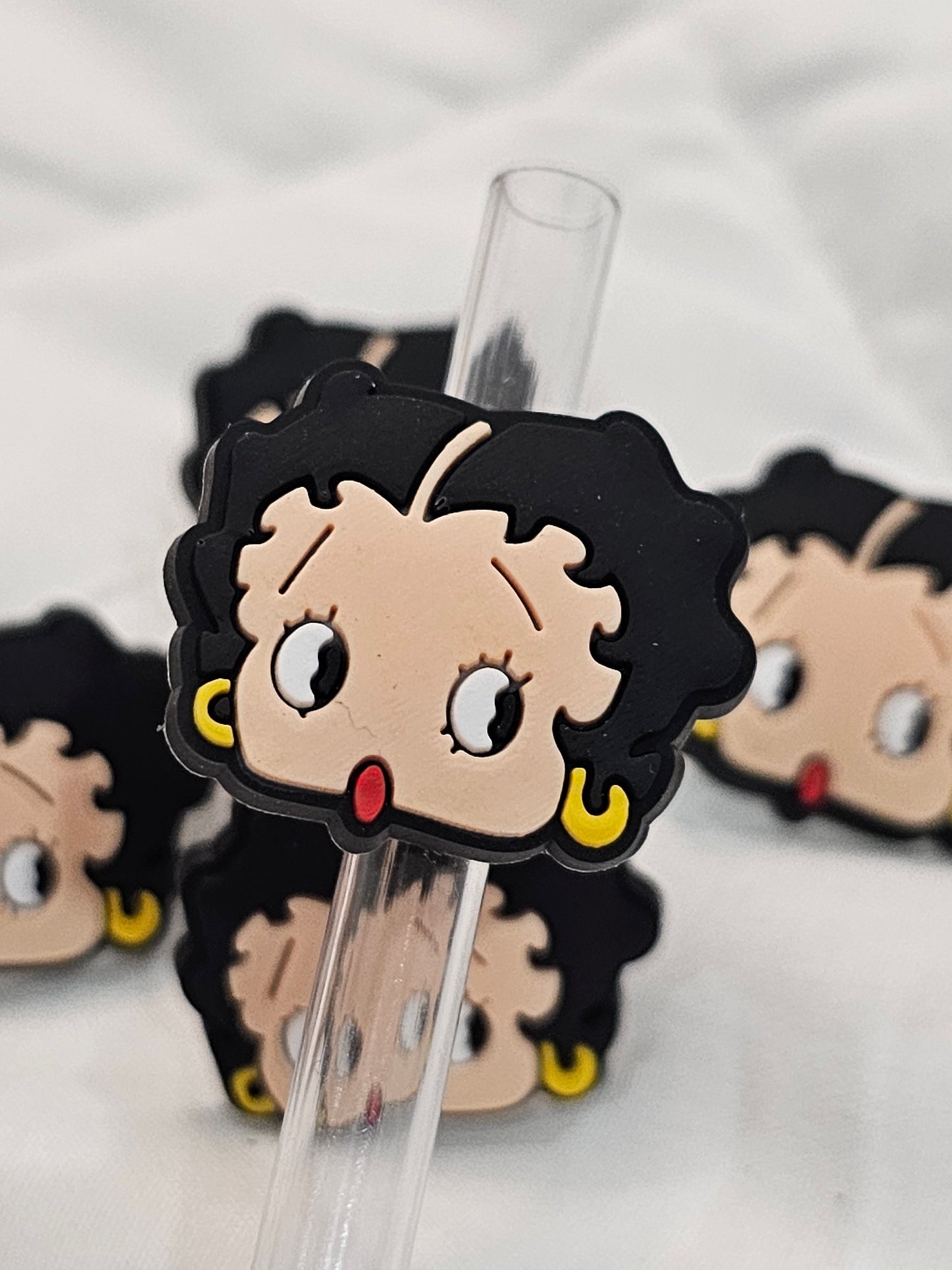 Betty boop Straw/pencil or pen charms