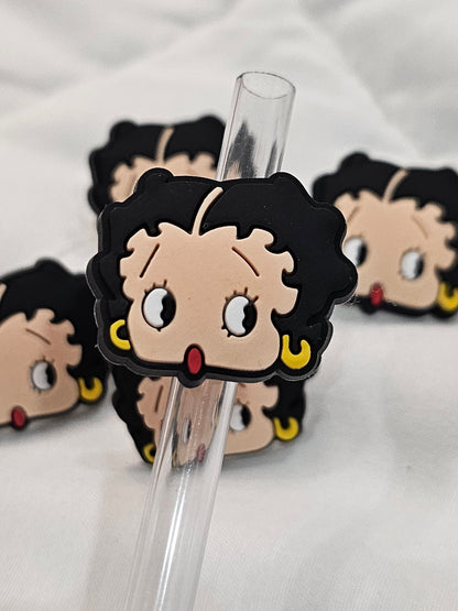 Betty boop Straw/pencil or pen charms