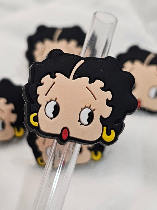 Betty boop Straw/pencil or pen charms