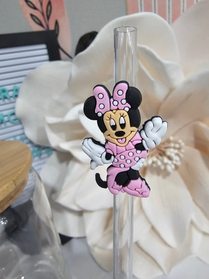 Minnie mouse Straw/pencil or pen charms