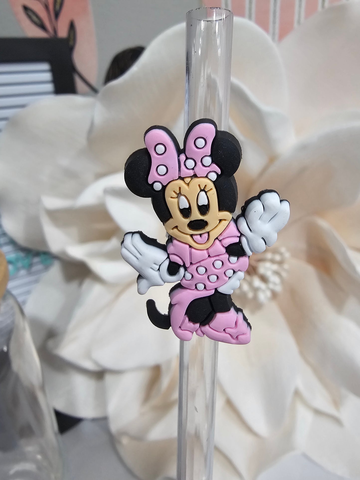 Minnie mouse Straw/pencil or pen charms